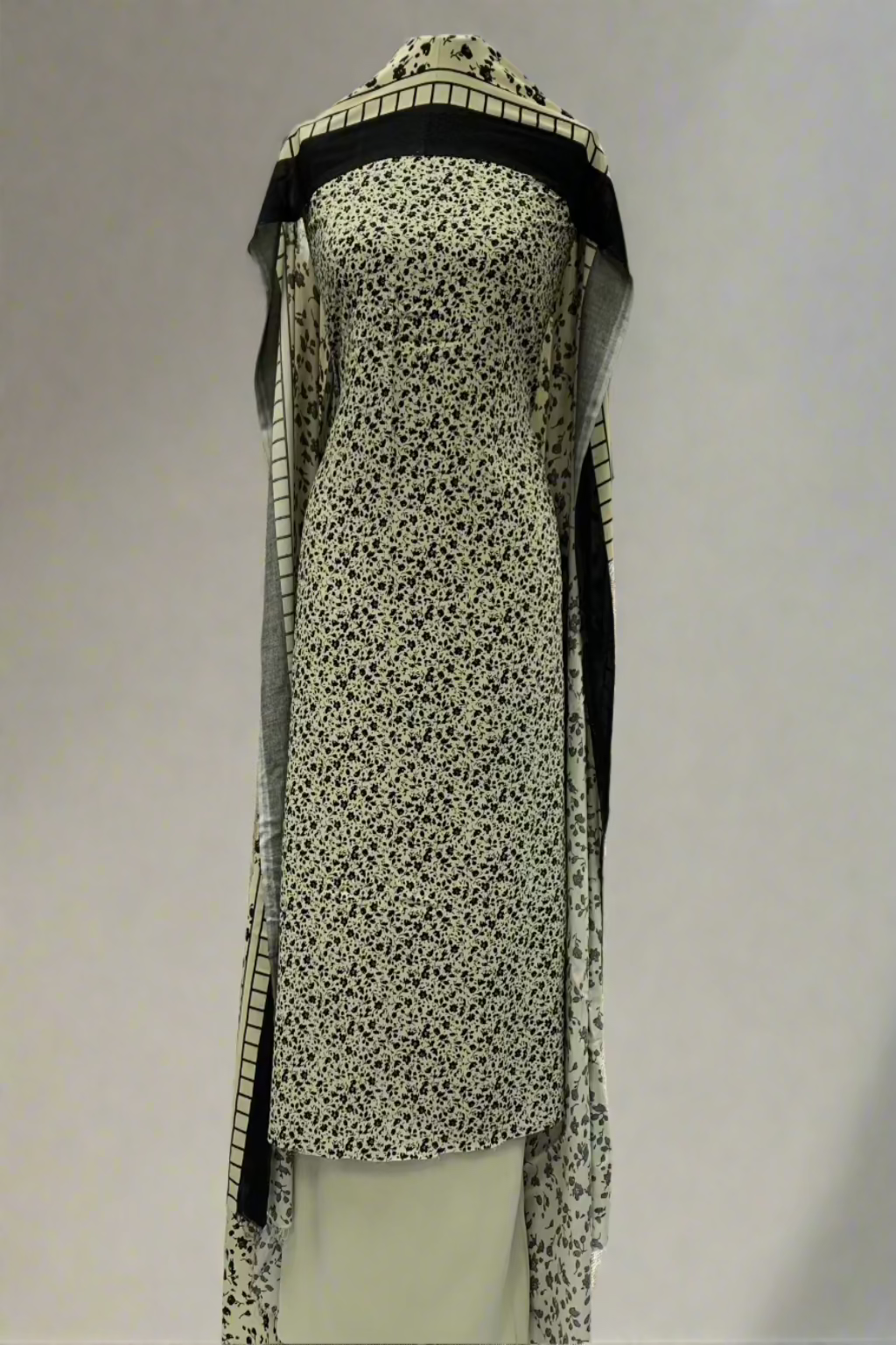 D6 Unstitched Ladies Printed Viscose 3pc Suit