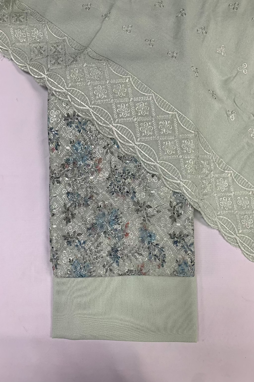 1288 Unstitched Ladies Embroidery Alpine 3pc Warm Suit