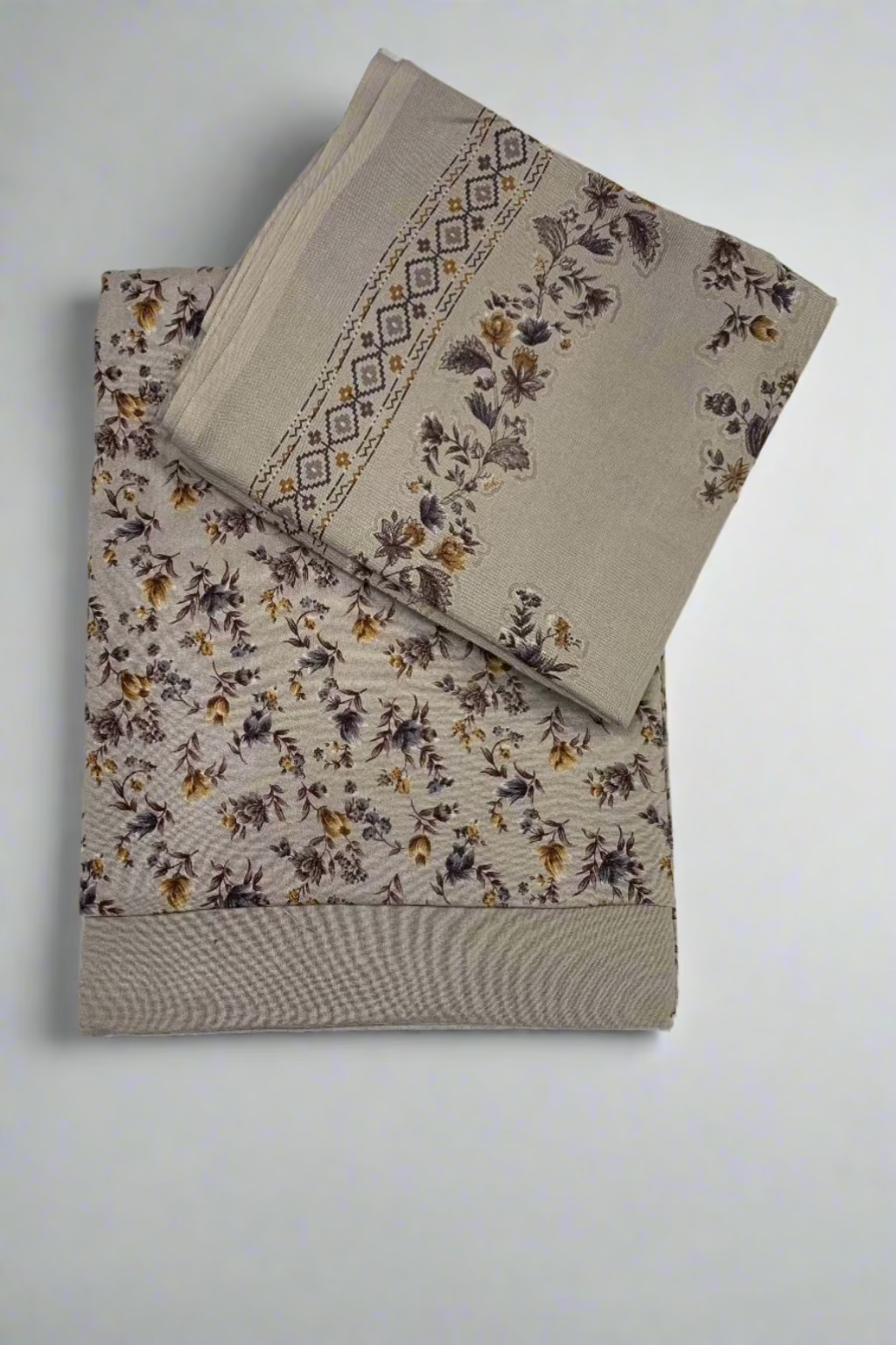 27305 Ditsy Floral Print Alpine 3pc Warm Unstitched Suit
