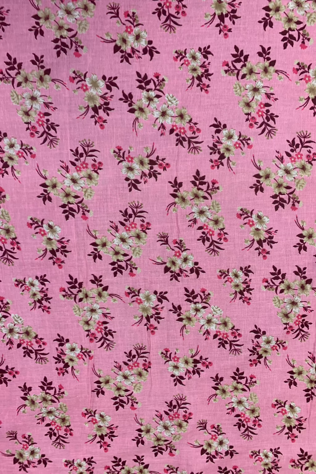 D58 Ditsy Floral Printed Polycotton Loose Fabric Per Metre