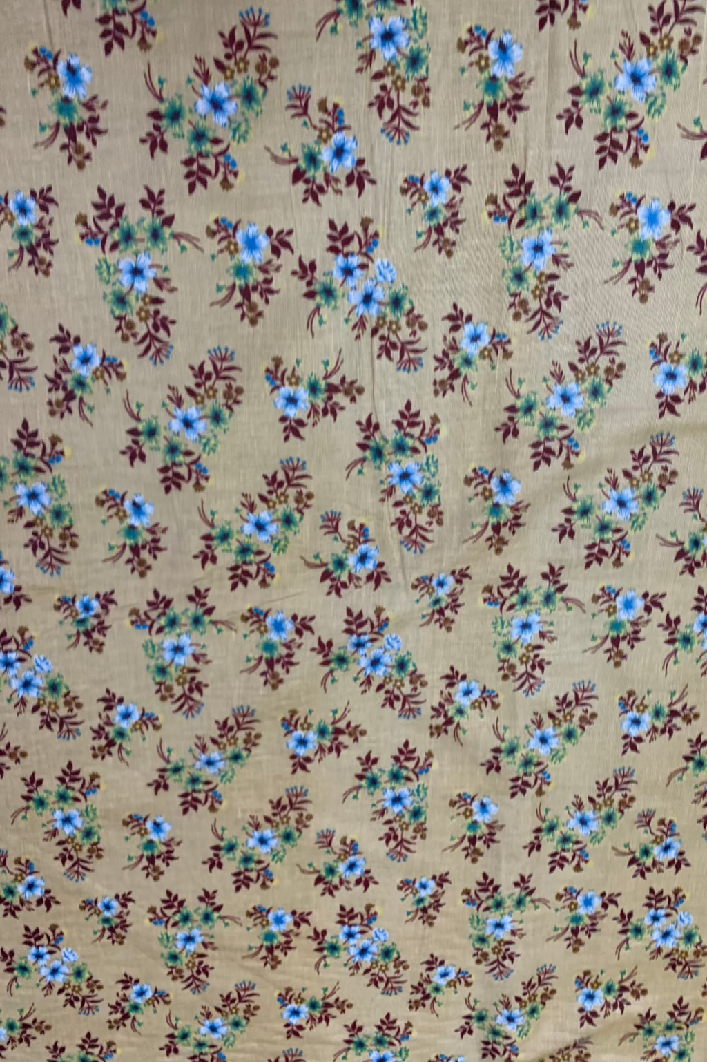 D58 Ditsy Floral Printed Polycotton Loose Fabric Per Metre