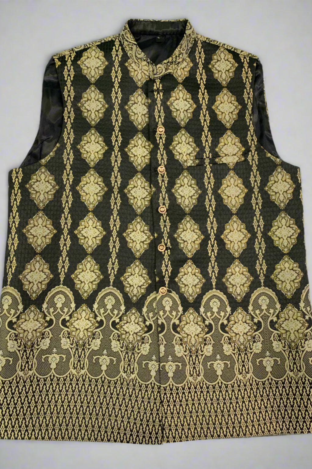 MW3 Men's Fashion Banarsi Waistcoat
