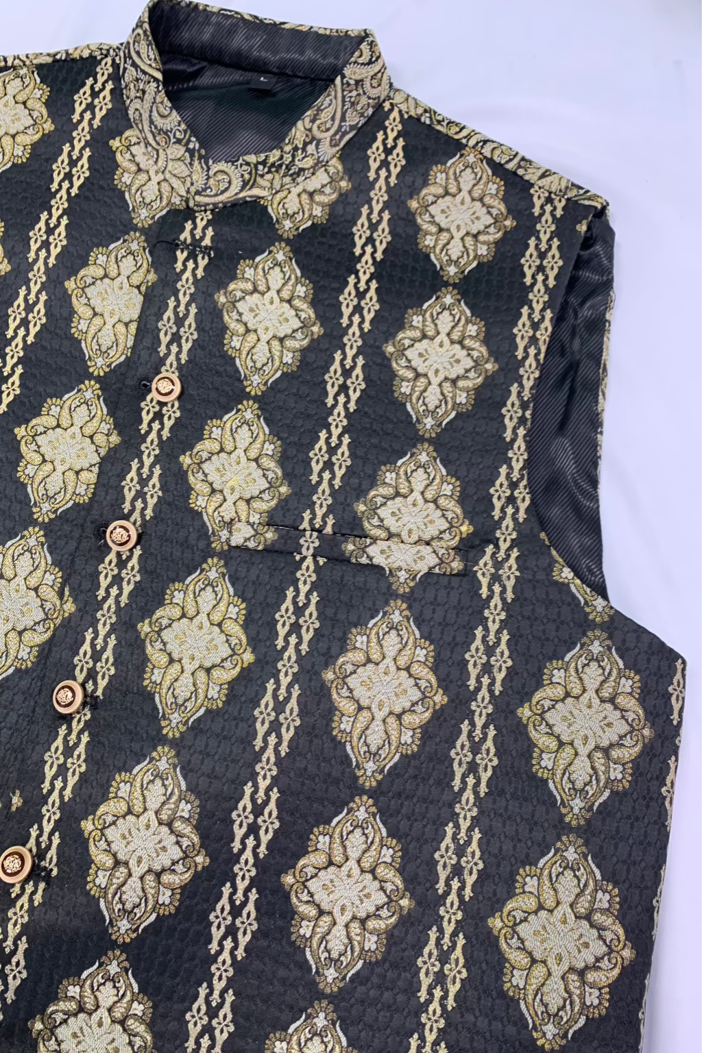MW3 Men's Fashion Banarsi Waistcoat