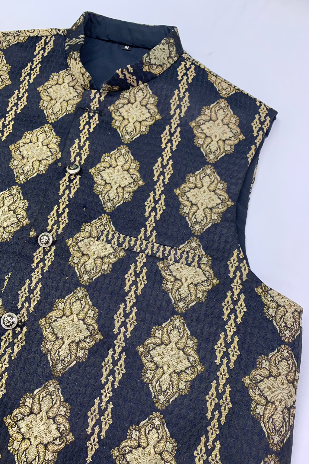 MW3 Men's Fashion Banarsi Waistcoat