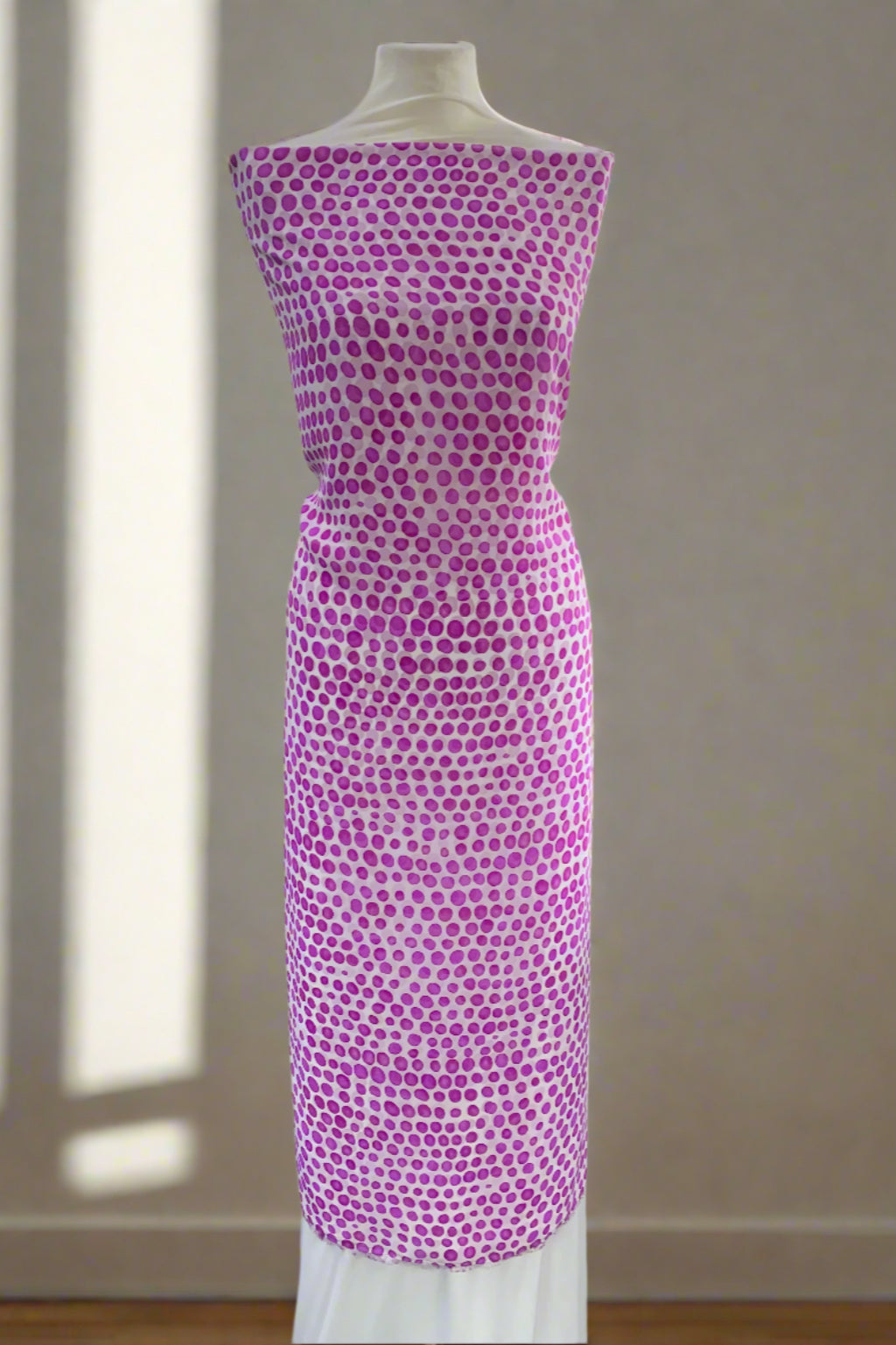 Unstitched Printed 2pc Chiffon and Polyester Suit