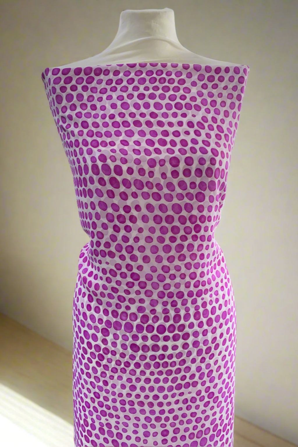 Unstitched Printed 2pc Chiffon and Polyester Suit