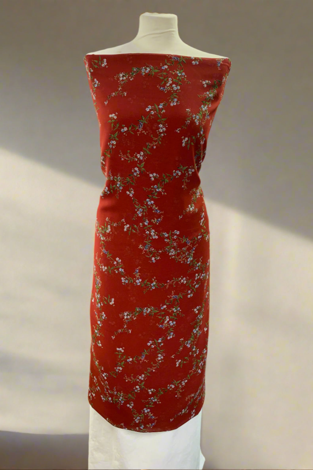 Unstitched Printed 2pc Chiffon and Polyester Suit