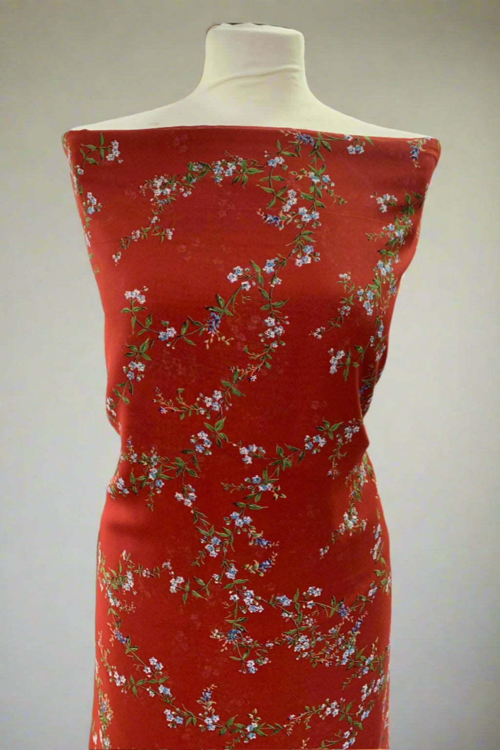 Unstitched Printed 2pc Chiffon and Polyester Suit