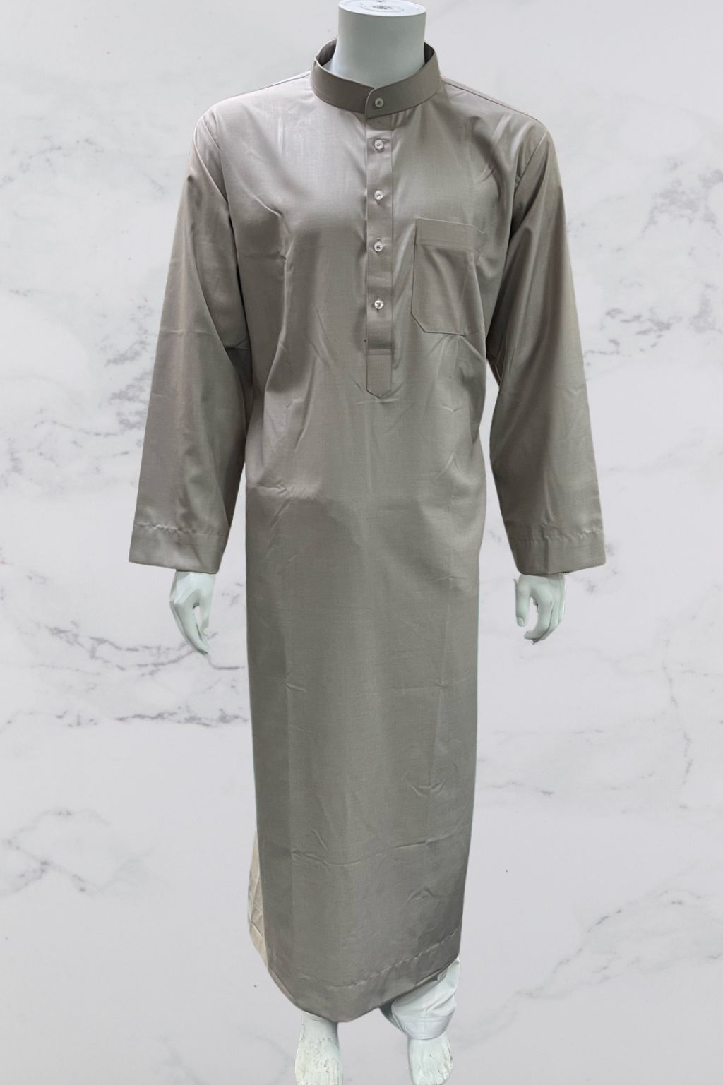 Men's Classic Taupe Saudi Style Thobe