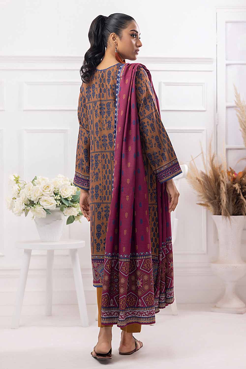 Printed Dhanak Salwar Kameez Suit Gul Ahmed WNS-32175 B