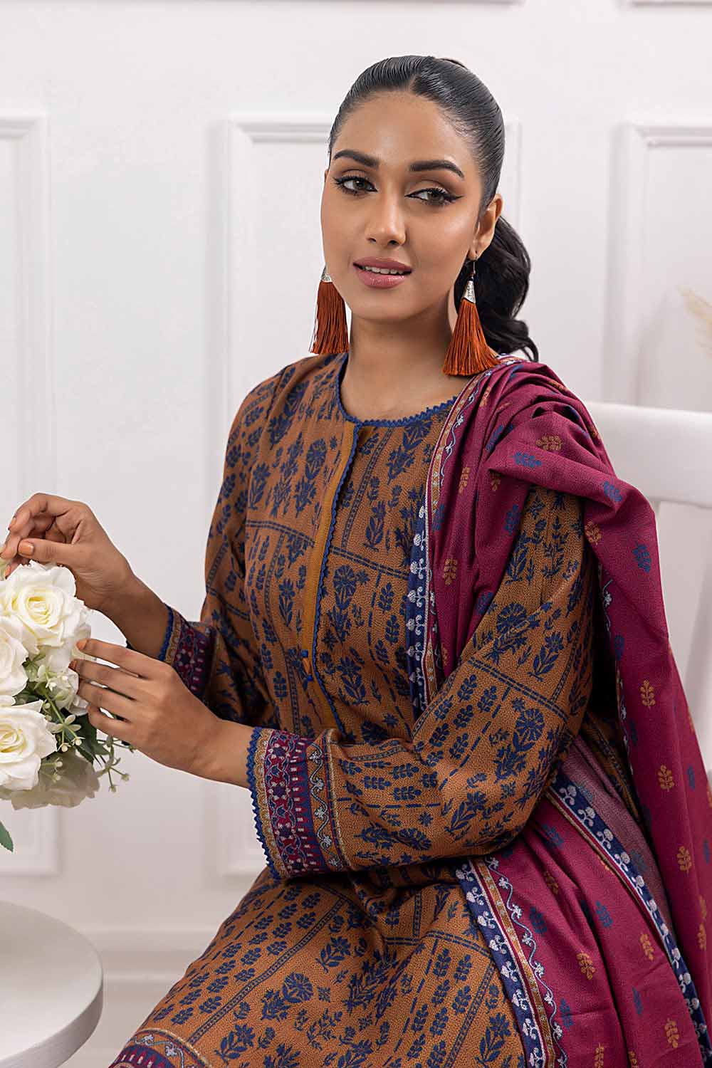 Printed Dhanak Salwar Kameez Suit Gul Ahmed WNS-32175 B