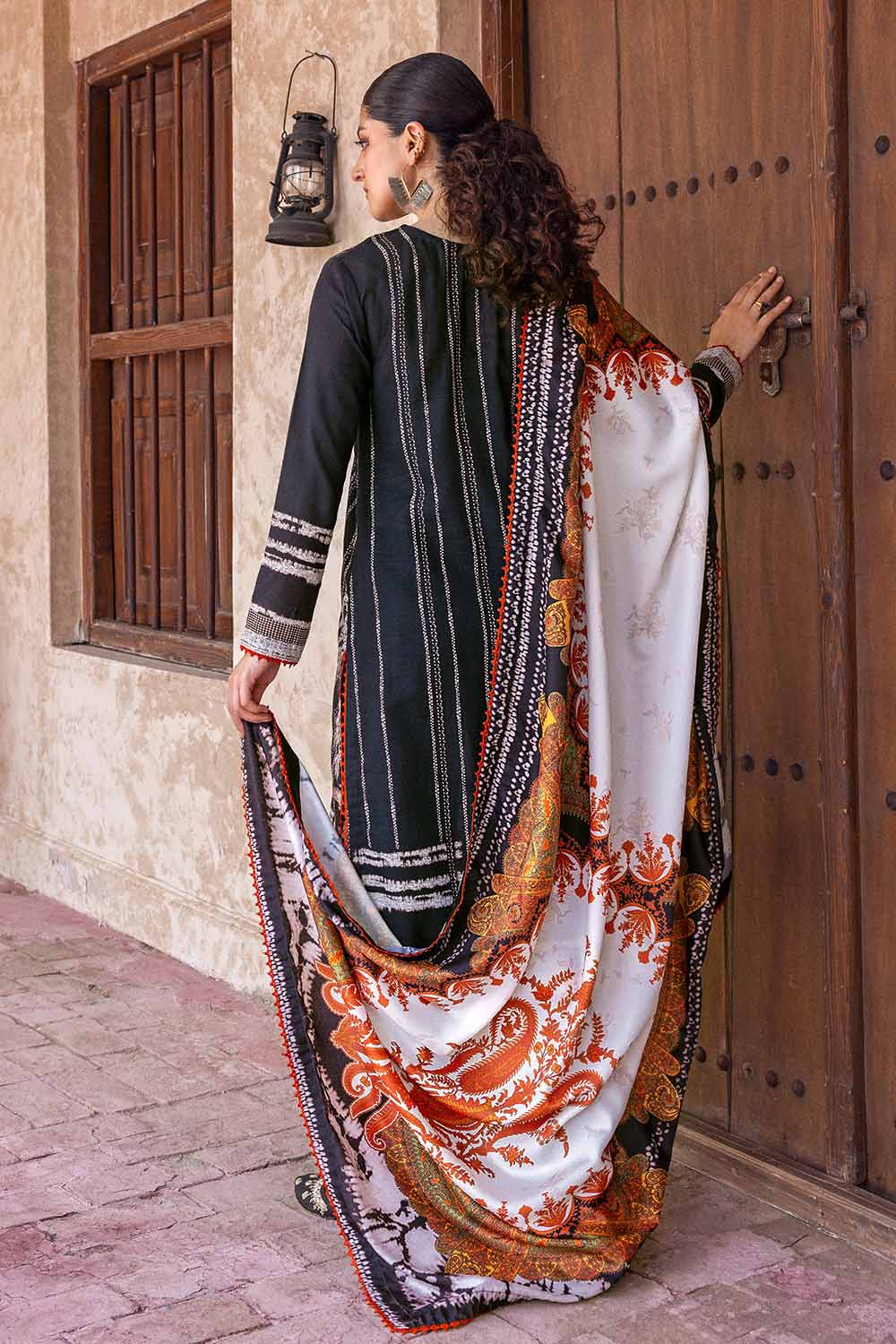 Unstitched Digital Printed Pashmina Salwar Kameez Suit Gul Ahmed AP-32053