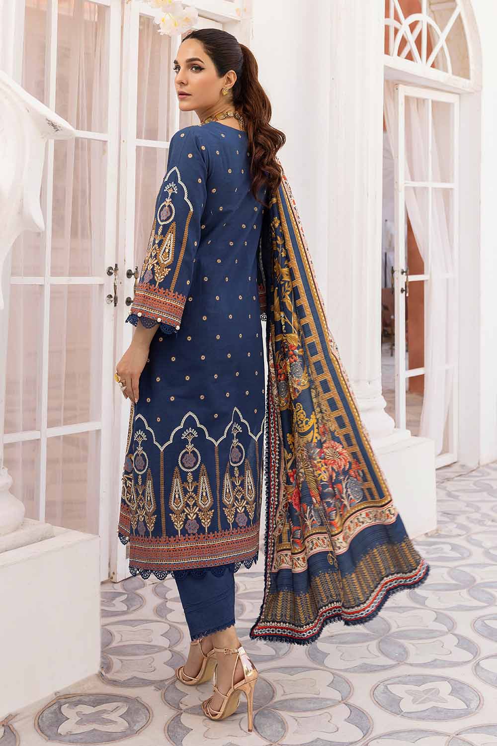 Unstitched Digital Printed Salwar Kameez Suit Gul Ahmed AP-32033