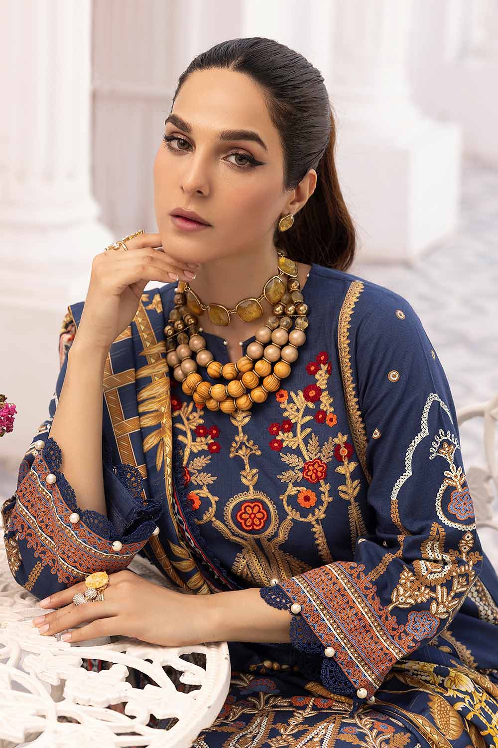Unstitched Digital Printed Salwar Kameez Suit Gul Ahmed AP-32033