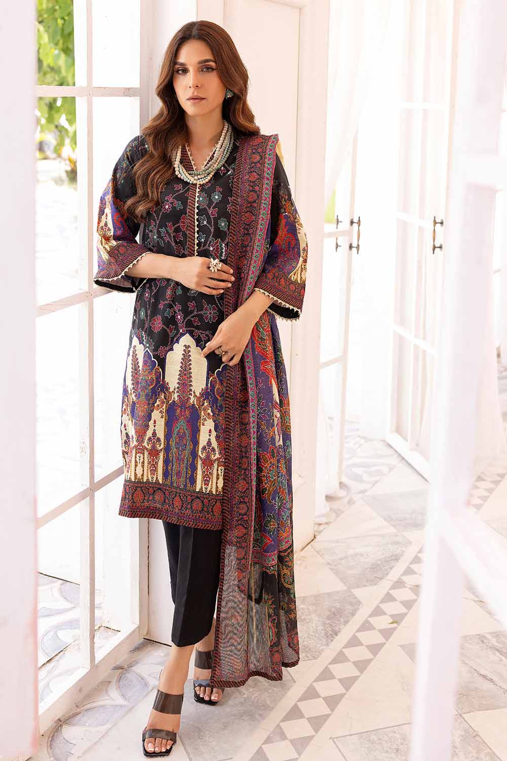 Unstitched Digital Printed Salwar Kameez Suit Gul Ahmed CN-32029