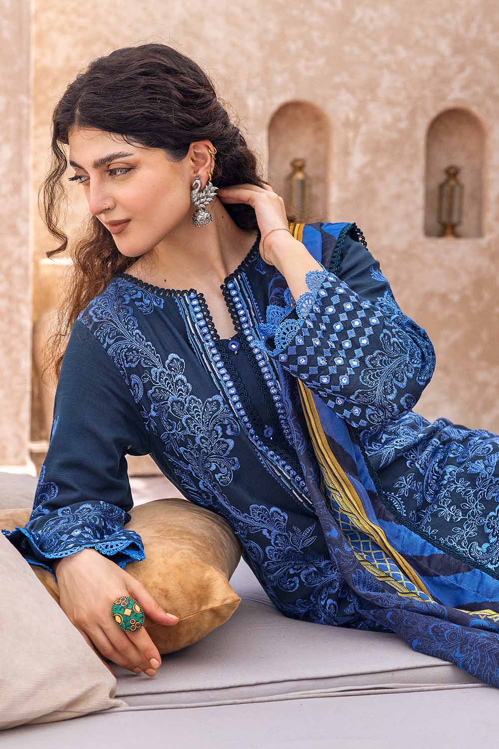 Unstitched Digital Printed Salwar Kameez Suit Gul Ahmed CN-32040