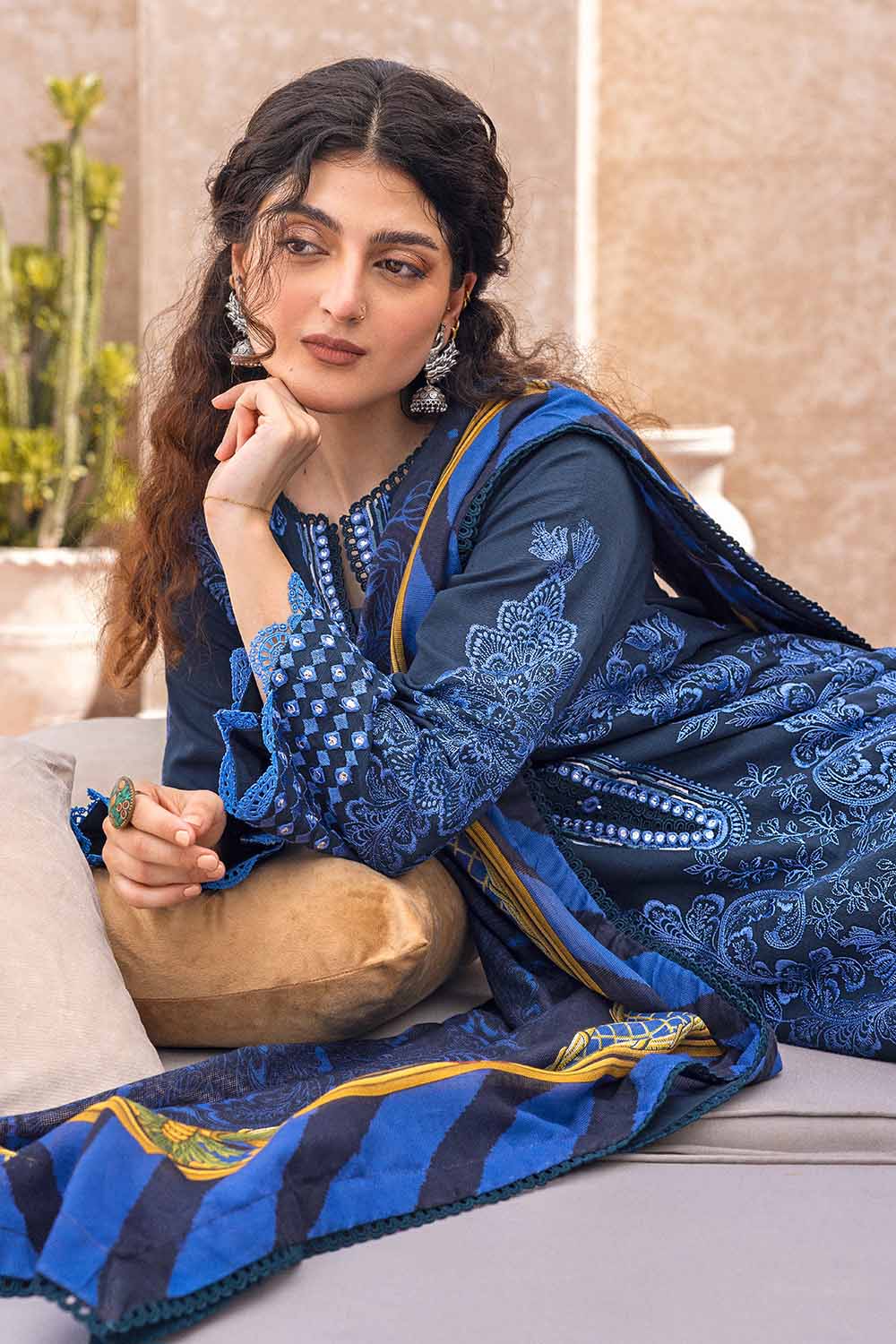 Unstitched Digital Printed Salwar Kameez Suit Gul Ahmed CN-32040