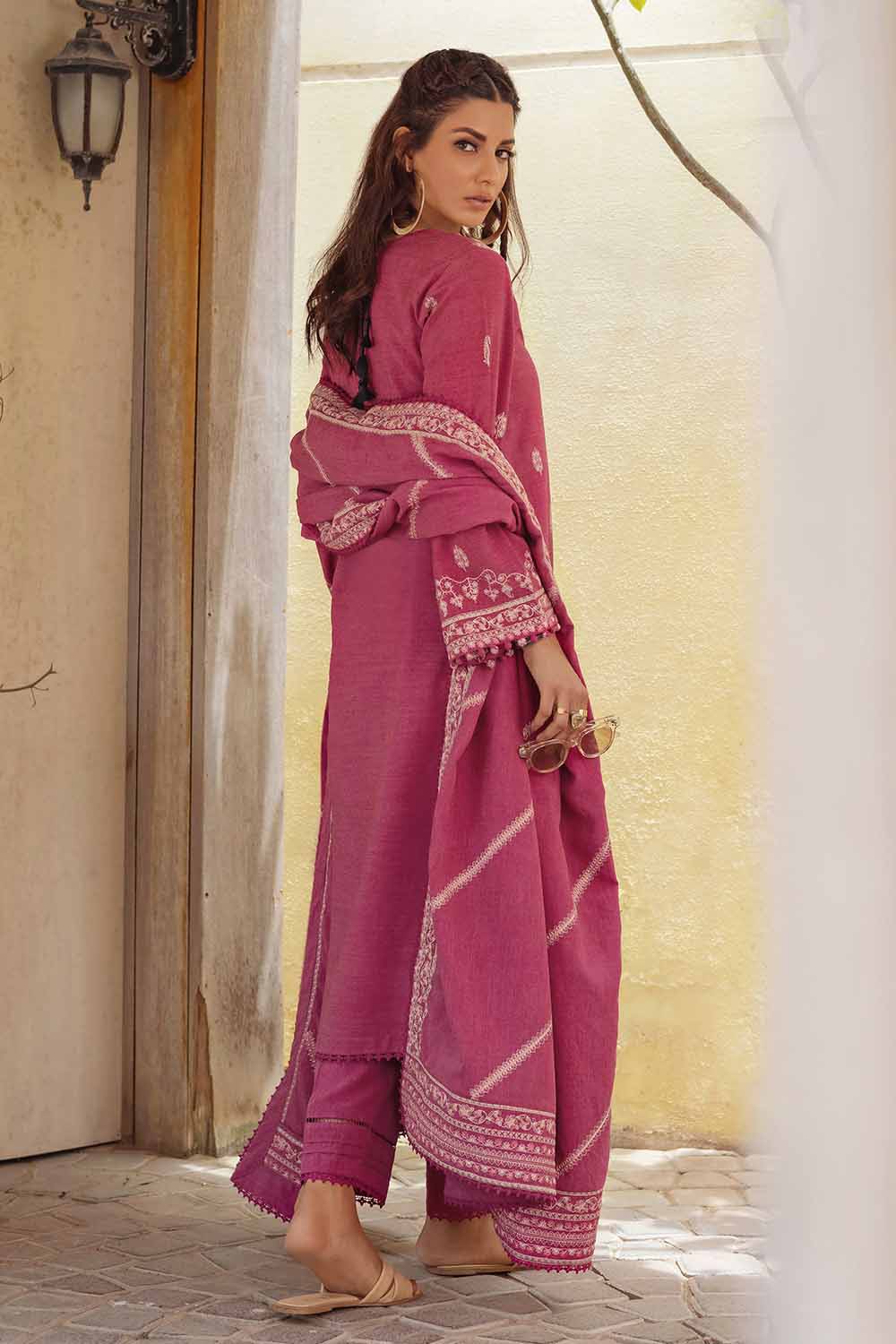 Unstitched Embroidered Linen Salwar Kameez Suit Gul Ahmed RC-32003