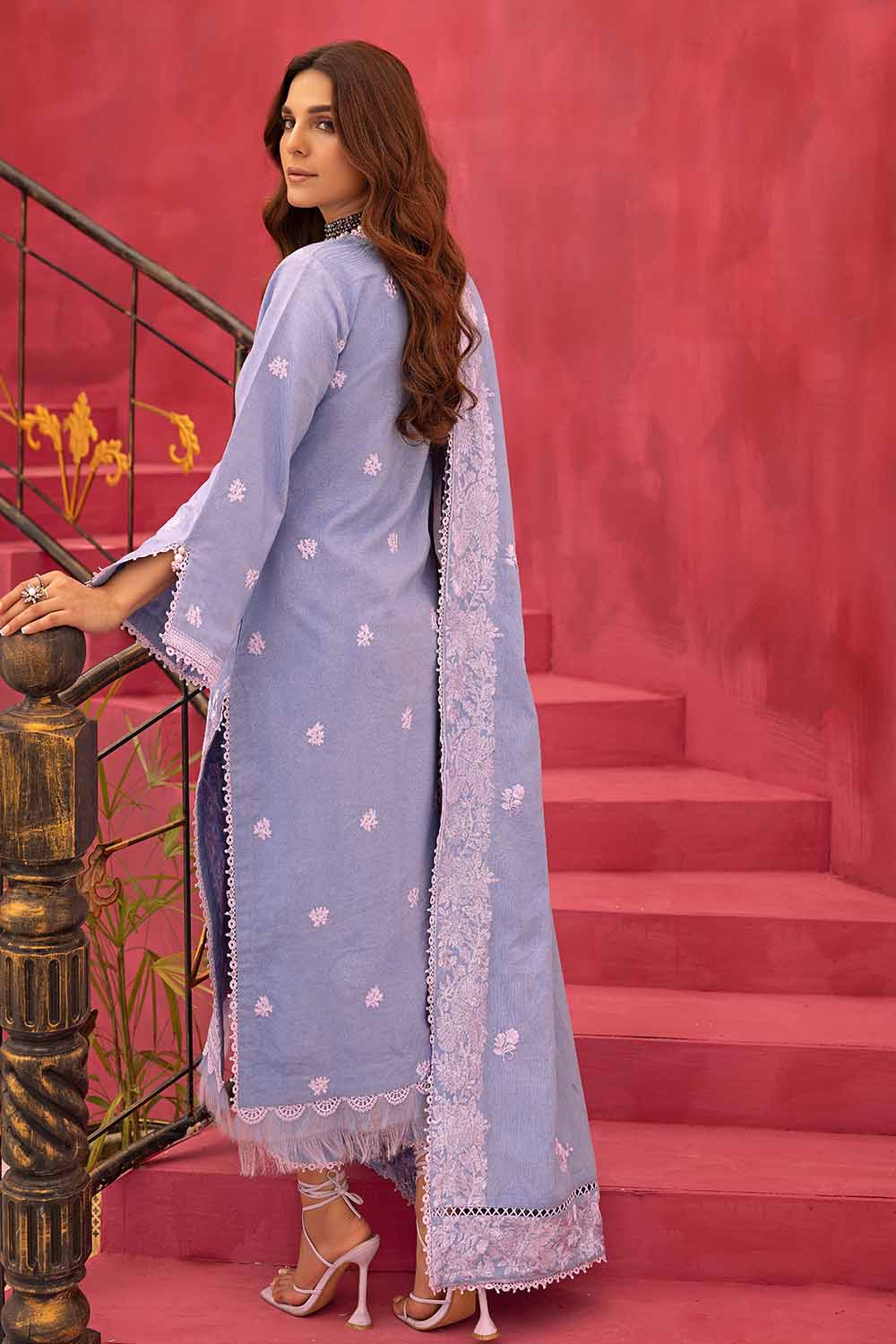 Unstitched Embroidered Linen Salwar Kameez Suit Gul Ahmed RC-32007