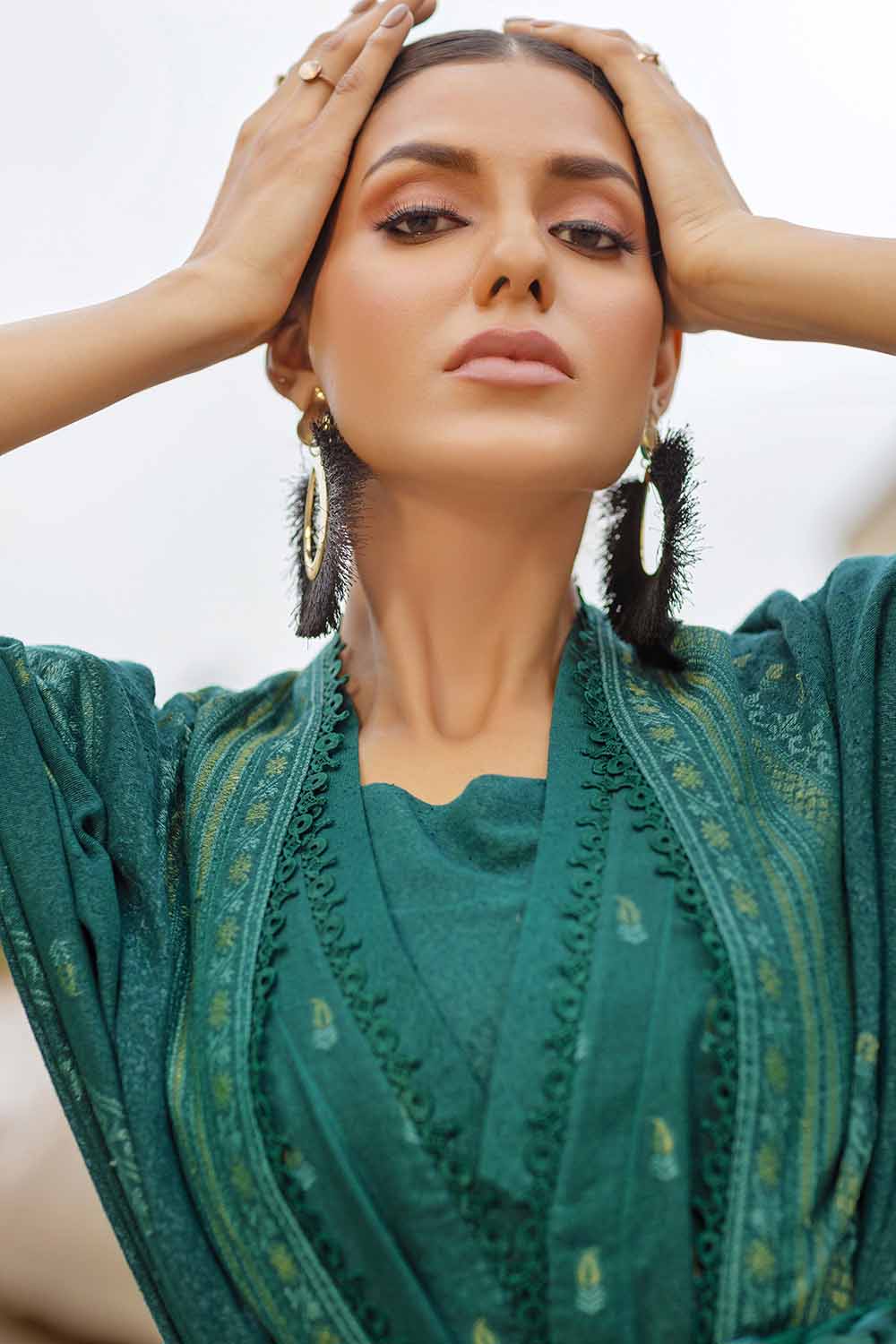 Unstitched Karandi Salwar Kameez Suit Gul Ahmed MJ-32068