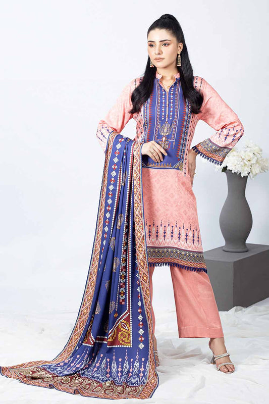 Unstitched Printed Cotail Salwar Kameez Suit Gul Ahmed WNS-32251 B
