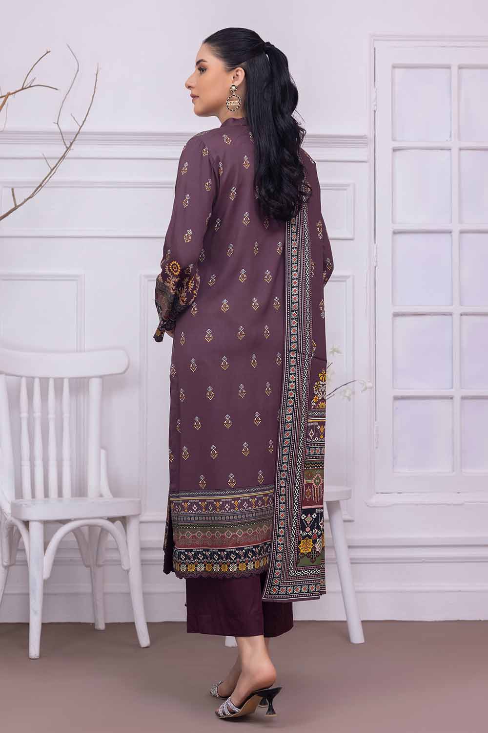 Unstitched Printed Cotail Salwar Kameez Suit Gul Ahmed WNS-32255 A