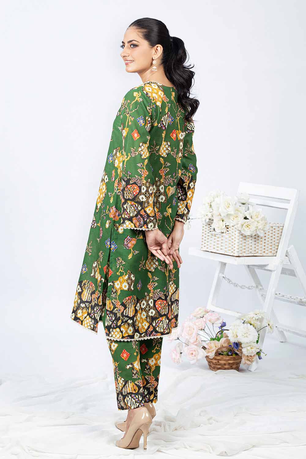 Unstitched Printed Khaddar Salwar Kameez Suit Gul Ahmed WNSS-32014
