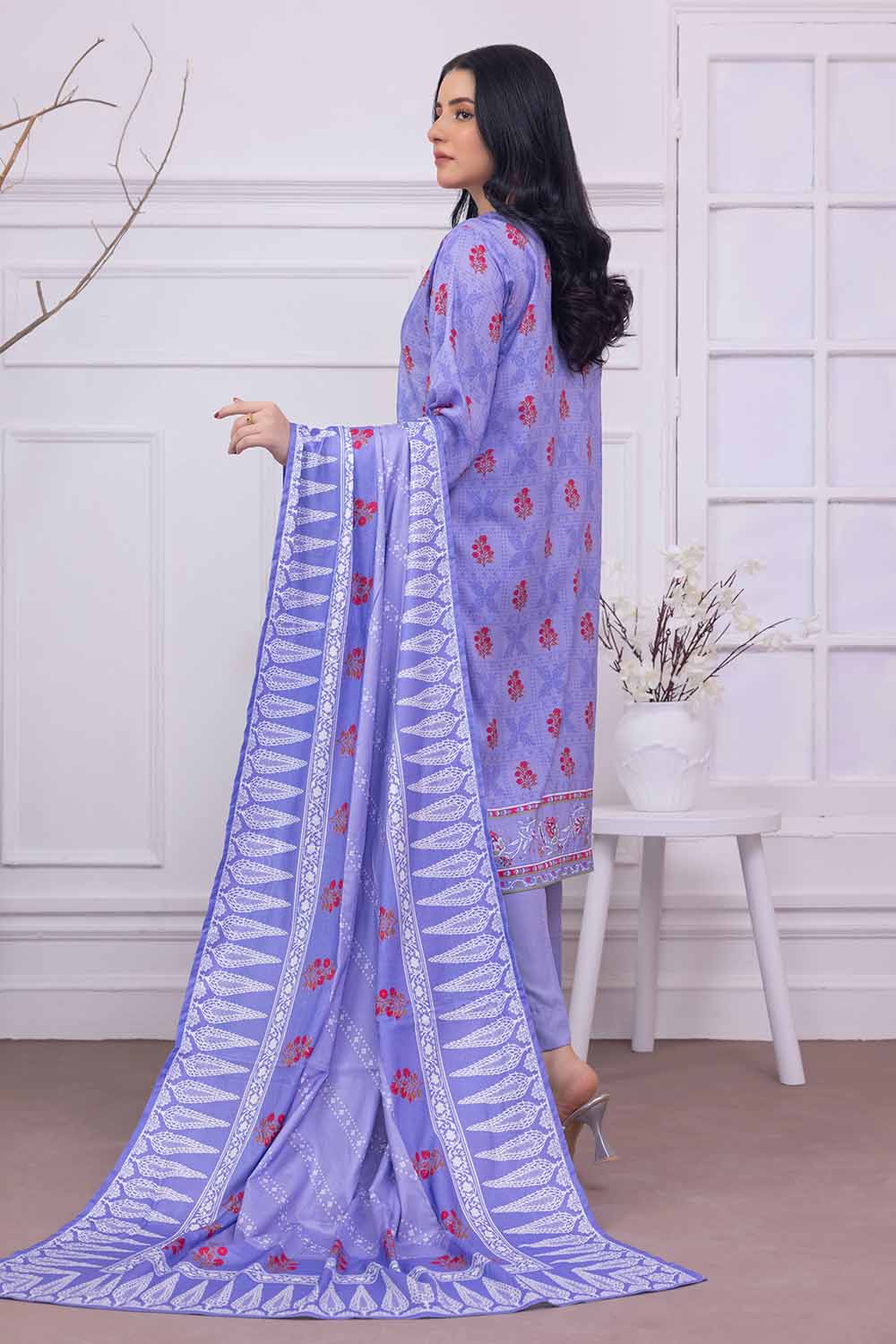 Unstitched Printed Linen Salwar Kameez Suit Gul Ahmed WNS-32231 A