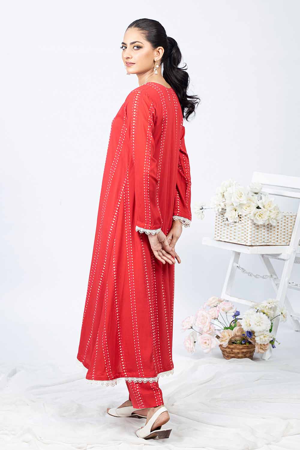 Unstitched Printed Linen Salwar Kameez Suit Gul Ahmed WNST-32090