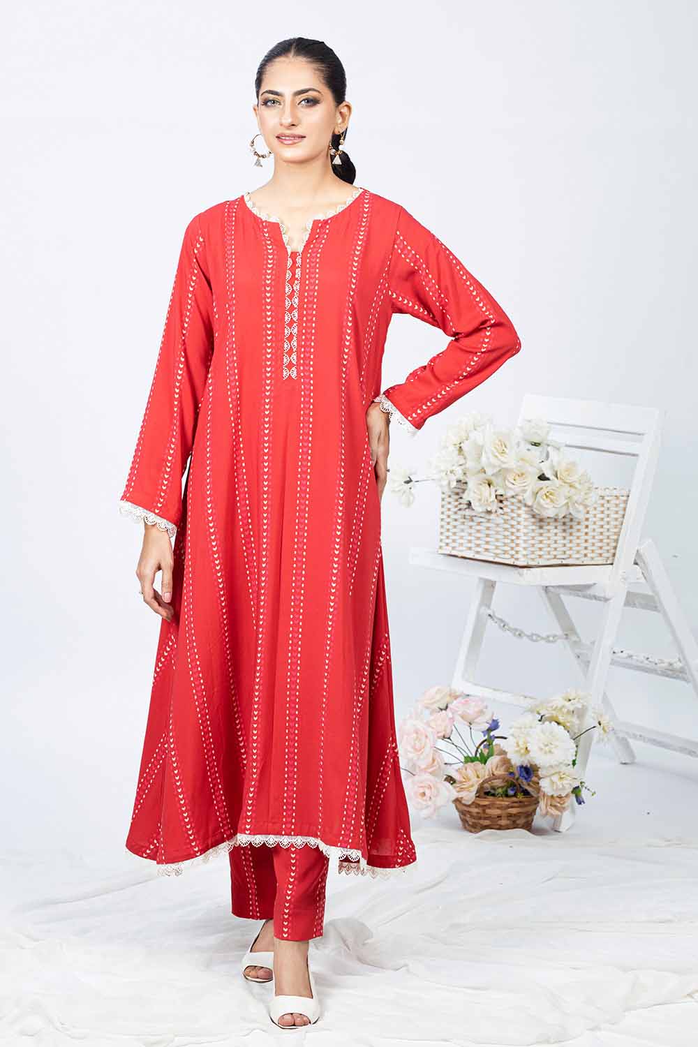 Unstitched Printed Linen Salwar Kameez Suit Gul Ahmed WNST-32090