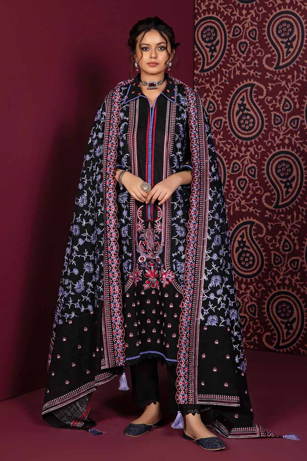 Unstitched Printed Salwar Kameez Suit Gul Ahmed K-32030