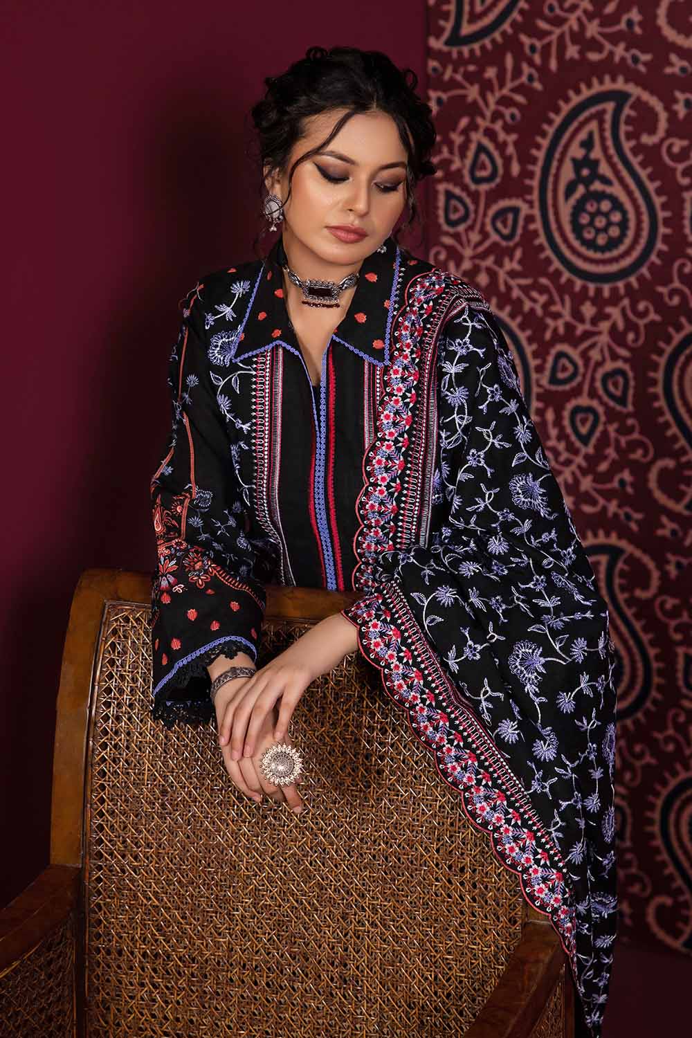 Unstitched Printed Salwar Kameez Suit Gul Ahmed K-32030