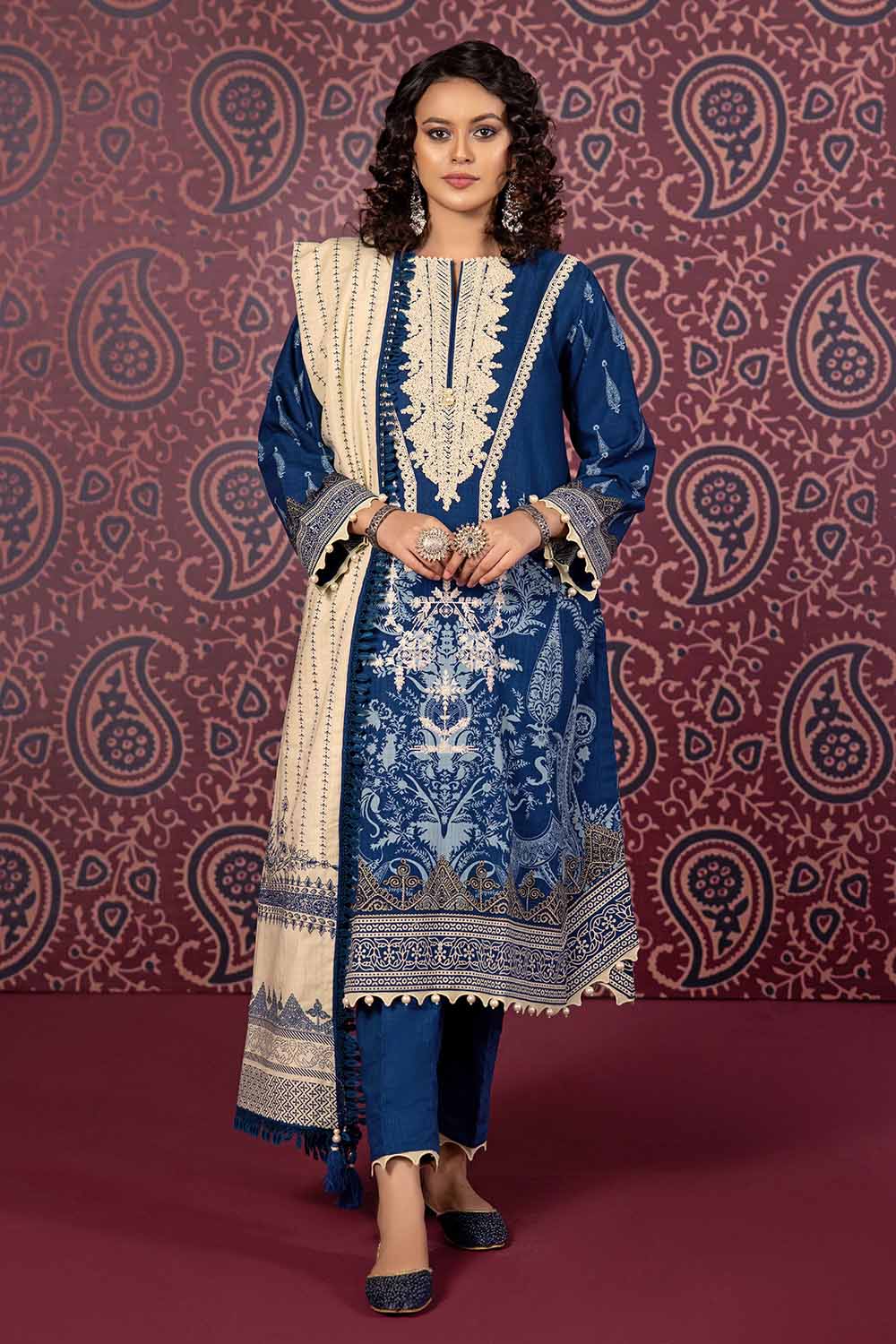 Unstitched Printed Salwar Kameez Suit Gul Ahmed K-32041