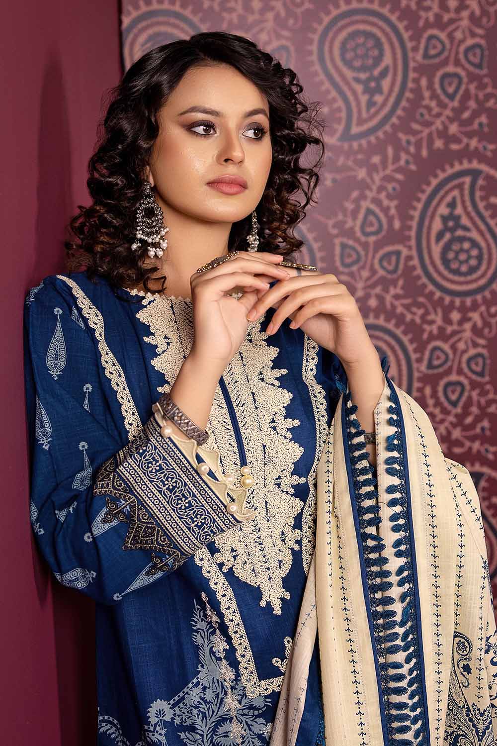 Unstitched Printed Salwar Kameez Suit Gul Ahmed K-32041