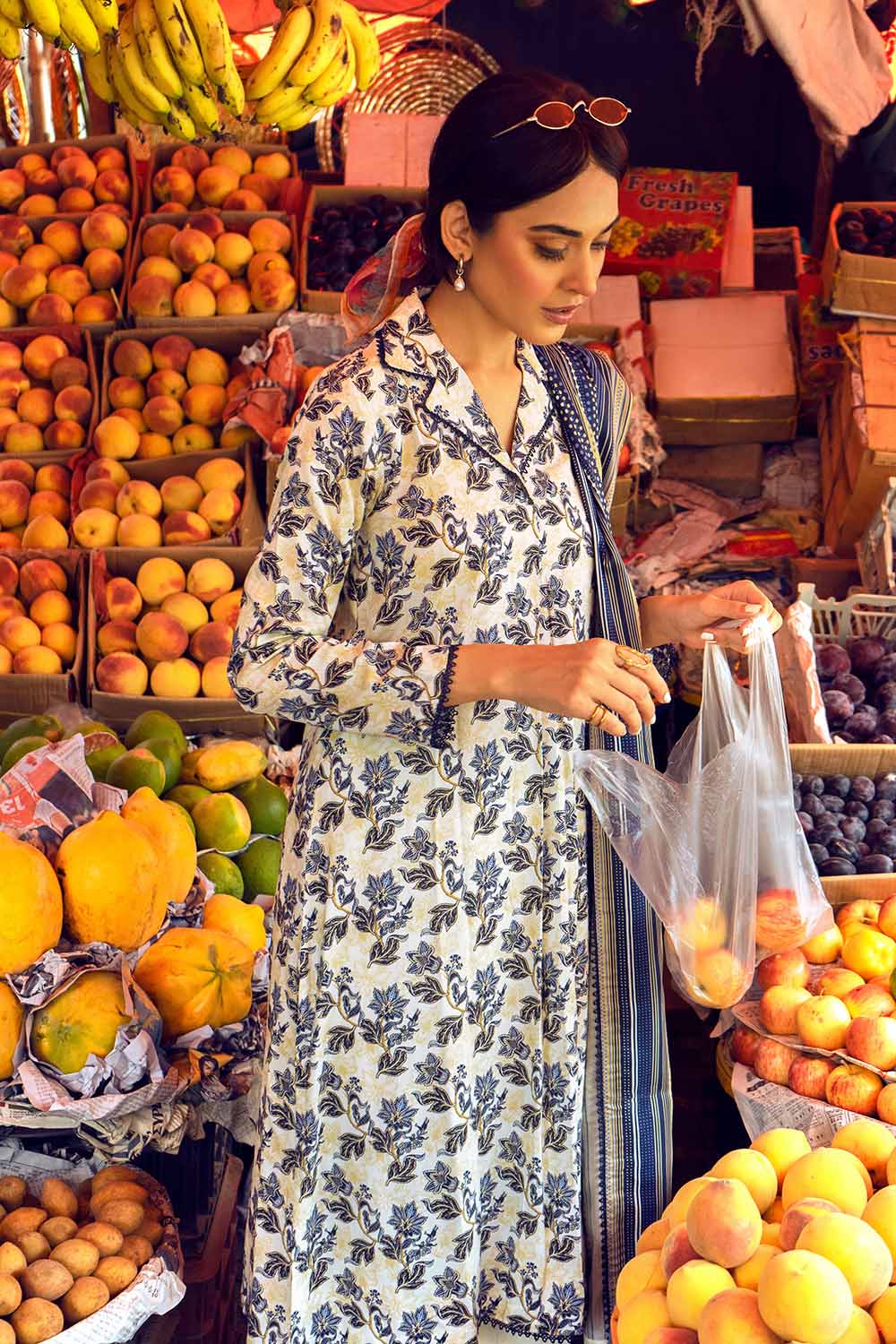 Unstitched Printed Linen Suit Salwar Kameez Gul Ahmed LT-32011 A