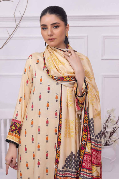 Unstitched Printed Linen Salwar Kameez Suit Gul Ahmed WNS-32228 A