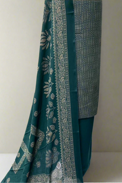 27329 Floral Printed Alpine 3pc Warm Unstitched Suit
