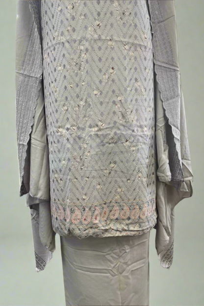 192 Floral Print Embroidered Alpine 3pc Warm Unstitched Suit