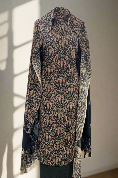 403 Paisley Print 3pc Warm Alpine Unstitched Suit