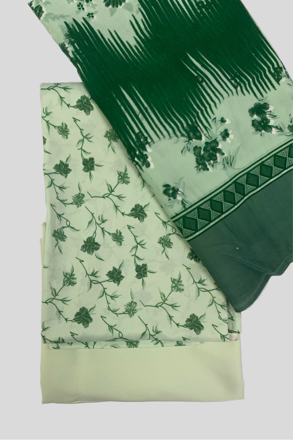 4656 Floral Print 3pc Warm Alpine Unstitched Suit