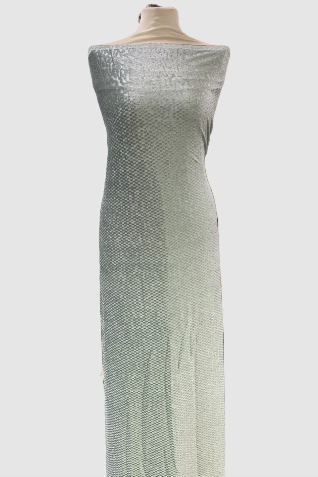 D170 Floral Check Soft Velvet Loose Fabric 3.5 Metres