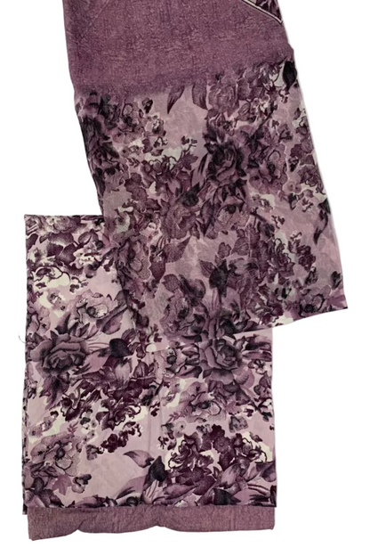 Floral-patterned fabric swatches on a white background