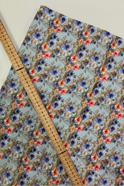 Printed Loose Viscose Dress Fabric Pre-cut 4 Yards (Spring 26 Collection)