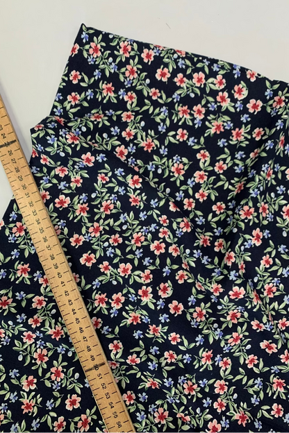 Printed Loose Viscose Dress Fabric Pre-cut 4 Yards (Floral Collection)