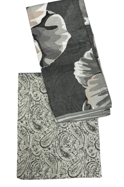 M24 Paisley Print Unstitched 3pc Marina Suit