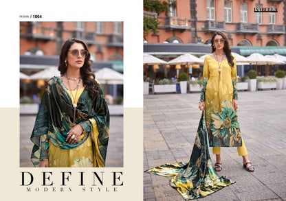 MONALISA Digital Floral Design Collection Pashmina Salwar Kameez 3pcs