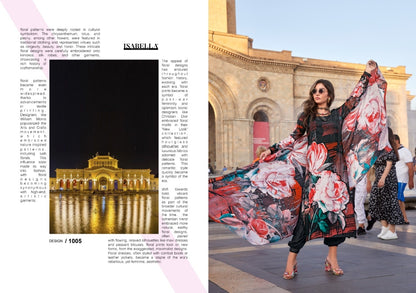 MONALISA Digital Floral Design Collection Pashmina Salwar Kameez 3pcs