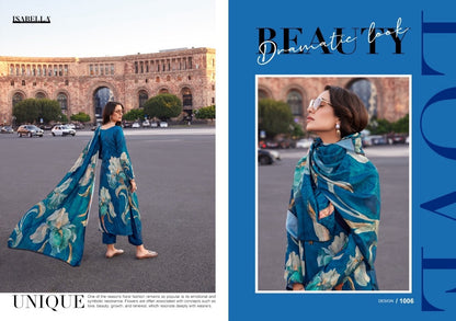 MONALISA Digital Floral Design Collection Pashmina Salwar Kameez 3pcs