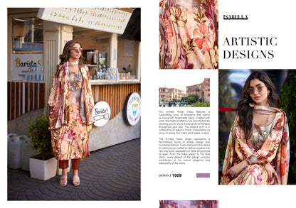 MONALISA Digital Floral Design Collection Pashmina Salwar Kameez 3pcs