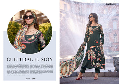 MONALISA Digital Floral Design Collection Pashmina Salwar Kameez 3pcs